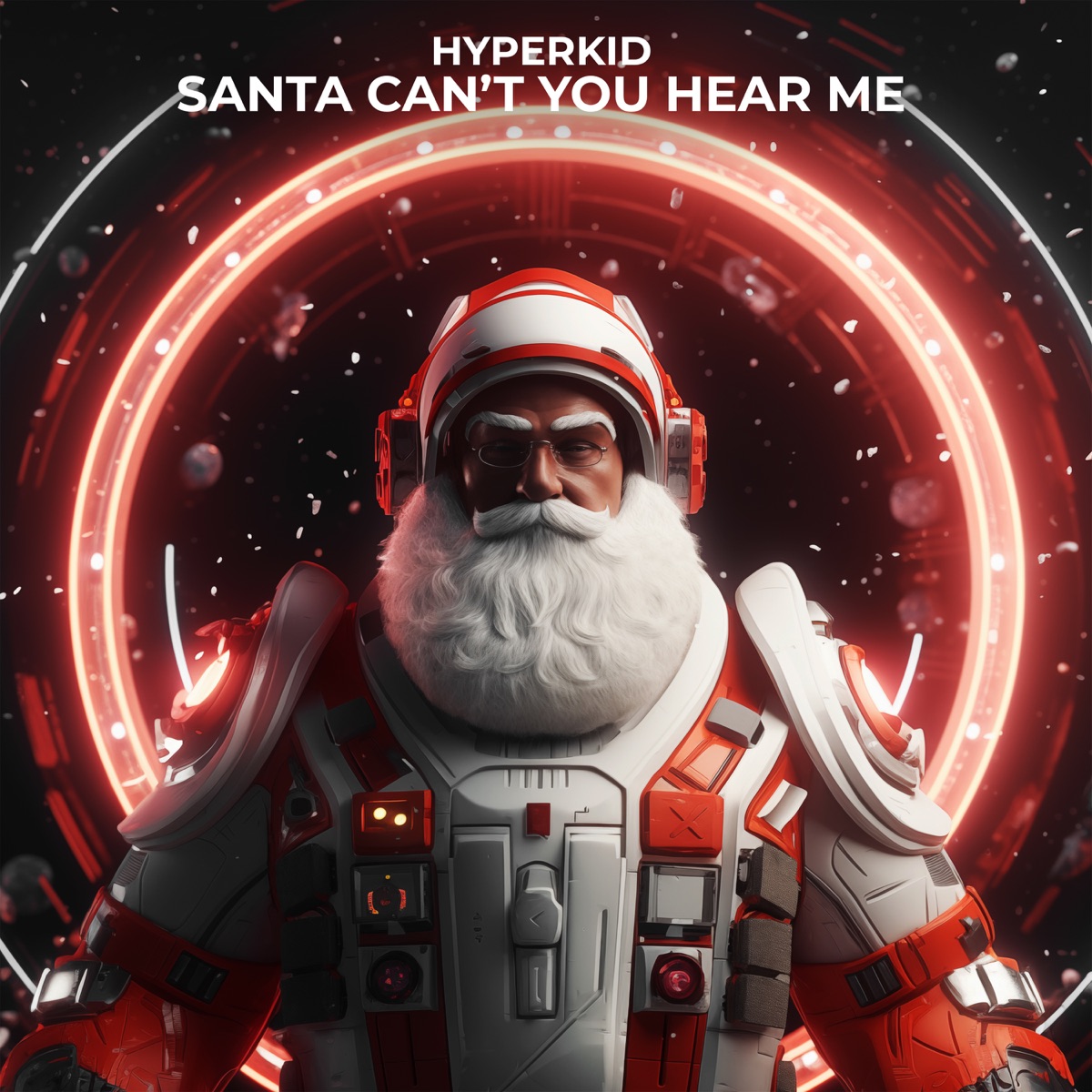 Santa, Can't You Hear Me (Techno Remix) - Single by HYPERKID album cover