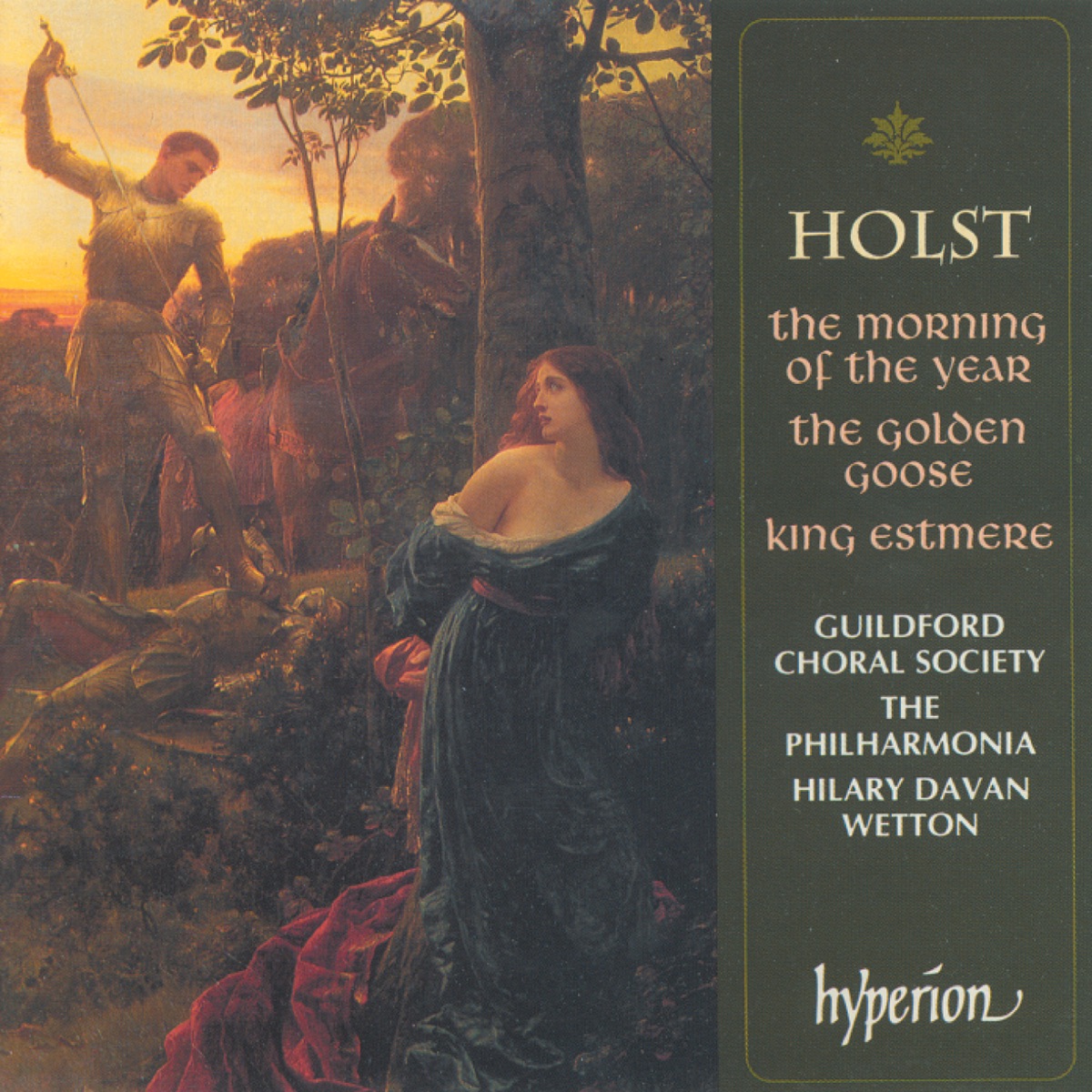 Holst: 3 Choral Ballets by Guildford Choral Society, Philharmonia Orchestra & Hilary Davan Wetton album cover