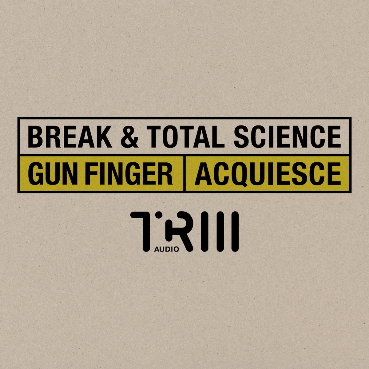 Gun Finger / Acquiesce - Single by Break & Total Science album cover