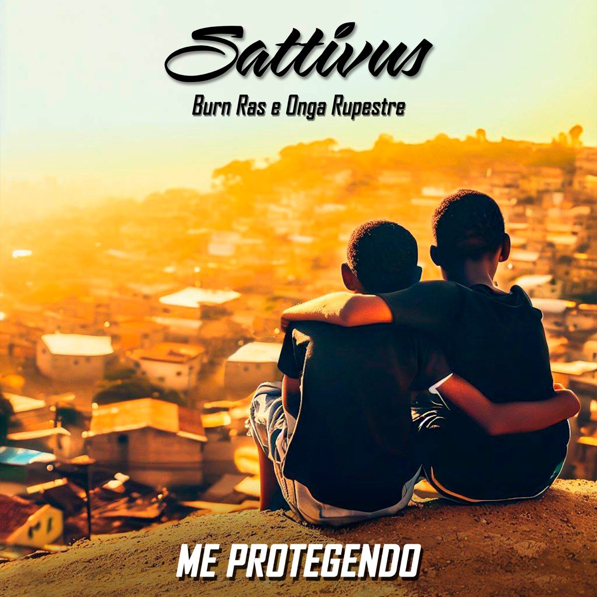 Me Protegendo - Single by Sattivus, Burn Ras & Onga Rupestre album cover