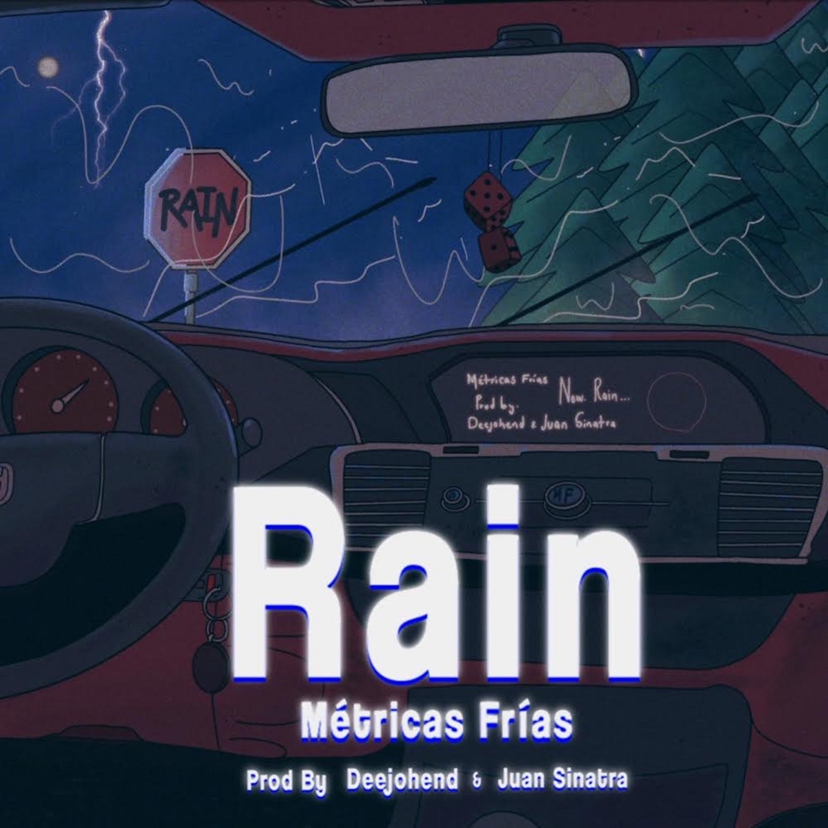 Rain - Single by Métricas Frías, DeeJohend & Juan Sinatra album cover
