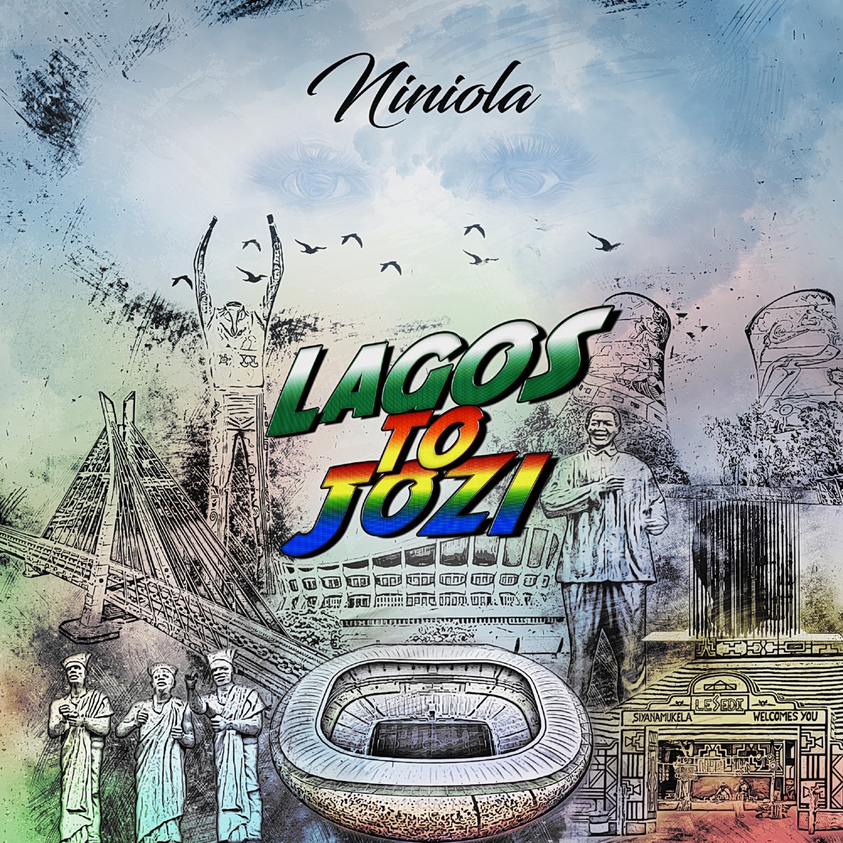 Lagos to Jozi - EP by Niniola, GuiltyBeatz & OSKIDO album cover