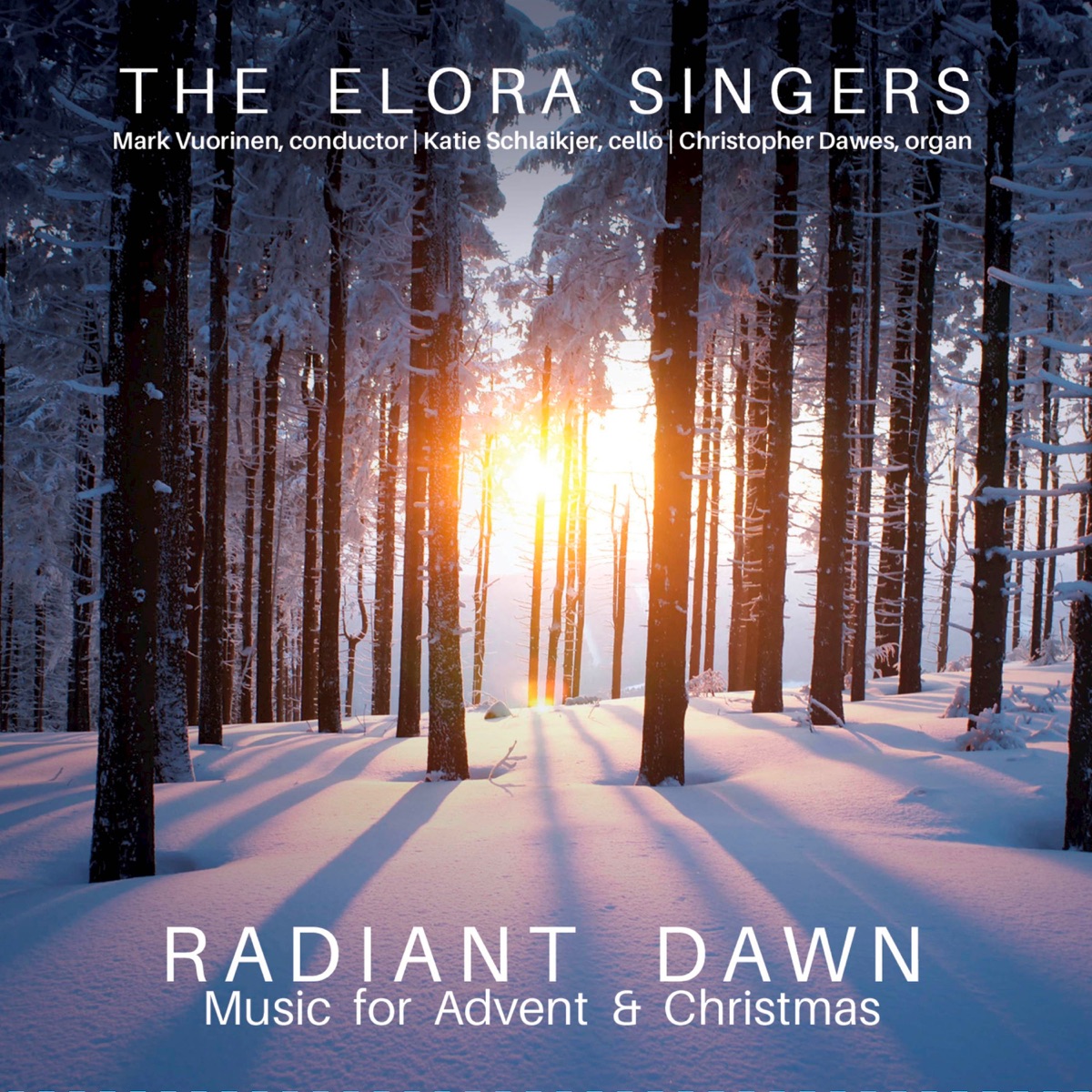 Radiant Dawn: Music for Advent & Christmas by The Elora Singers & Mark Vuorinen album cover