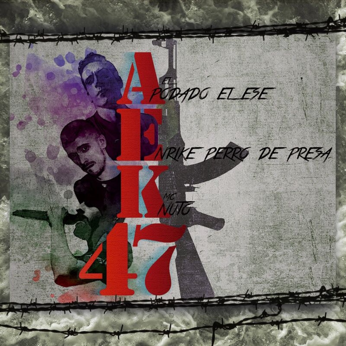 Aek47 - Single by El Apodado El Ese, Enrike Perro de Presa & la Doble F. album cover