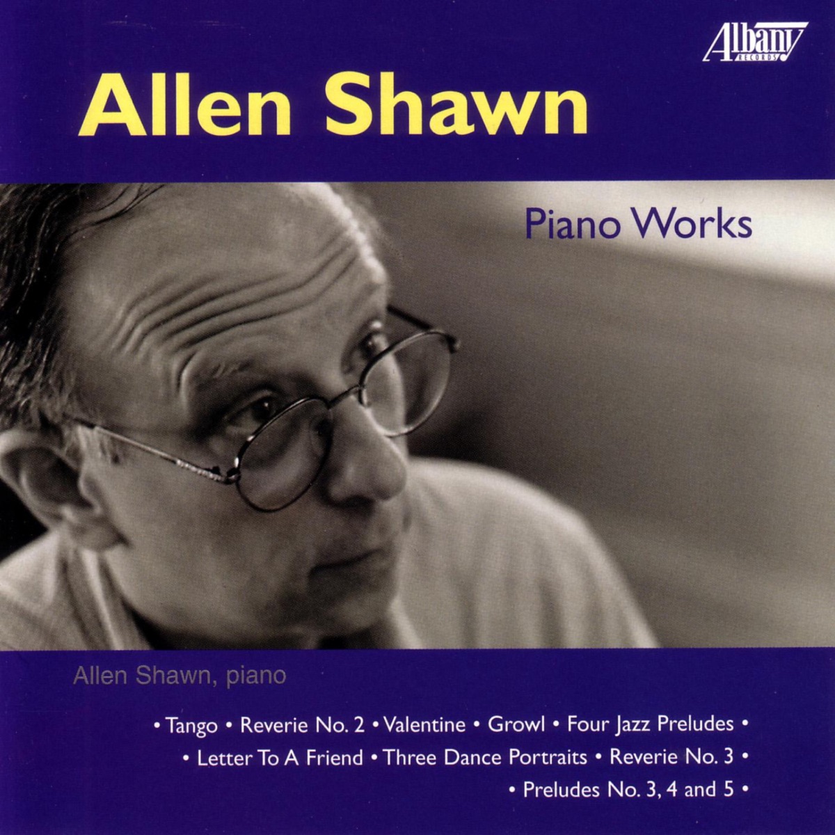 Shawn: Piano Music by Allen Shawn album cover