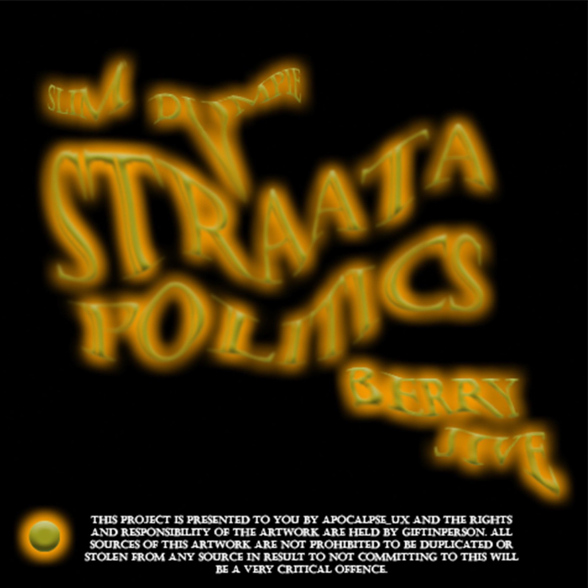 STRAATA POLITICS (feat. Berry Jive) - EP by Slim Dumpie album cover