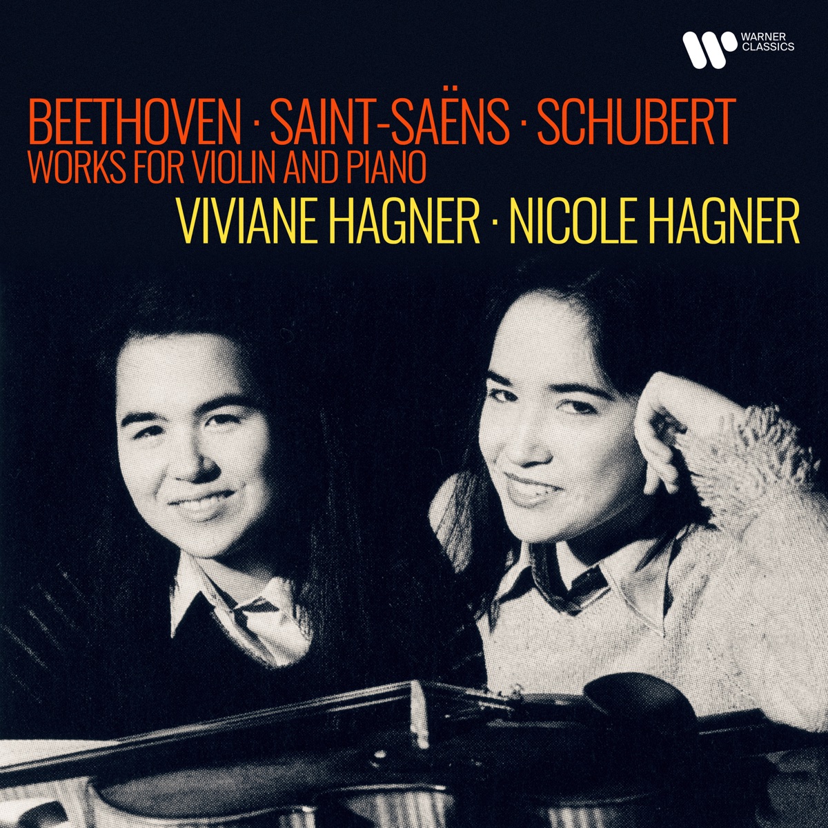 Beethoven, Saint-Saëns & Schubert: Works for Violin and Piano by Nicole Hagner & Viviane Hagner album cover