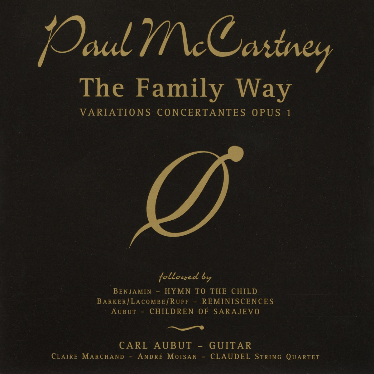 Paul McCartney: The Family Way by Carl Aubut, Claire Marchand, André Moisan & Claudel String Quartet album cover