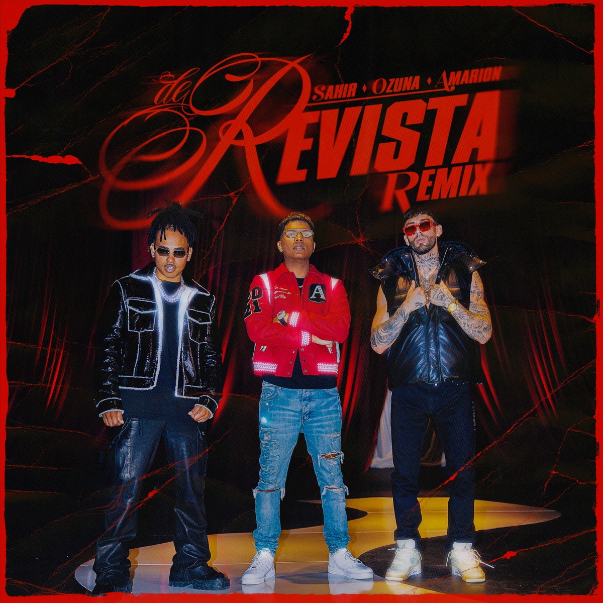 De Revista (Remix) - Single by Sahir, Amarion & Ozuna album cover