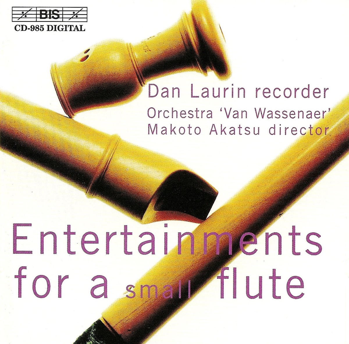 Sammartini / Baston / Babell / Woodcock: Recorder Concertos by Dan Laurin, Makoto Akatsu & Van Wassenaer Orchestra album cover