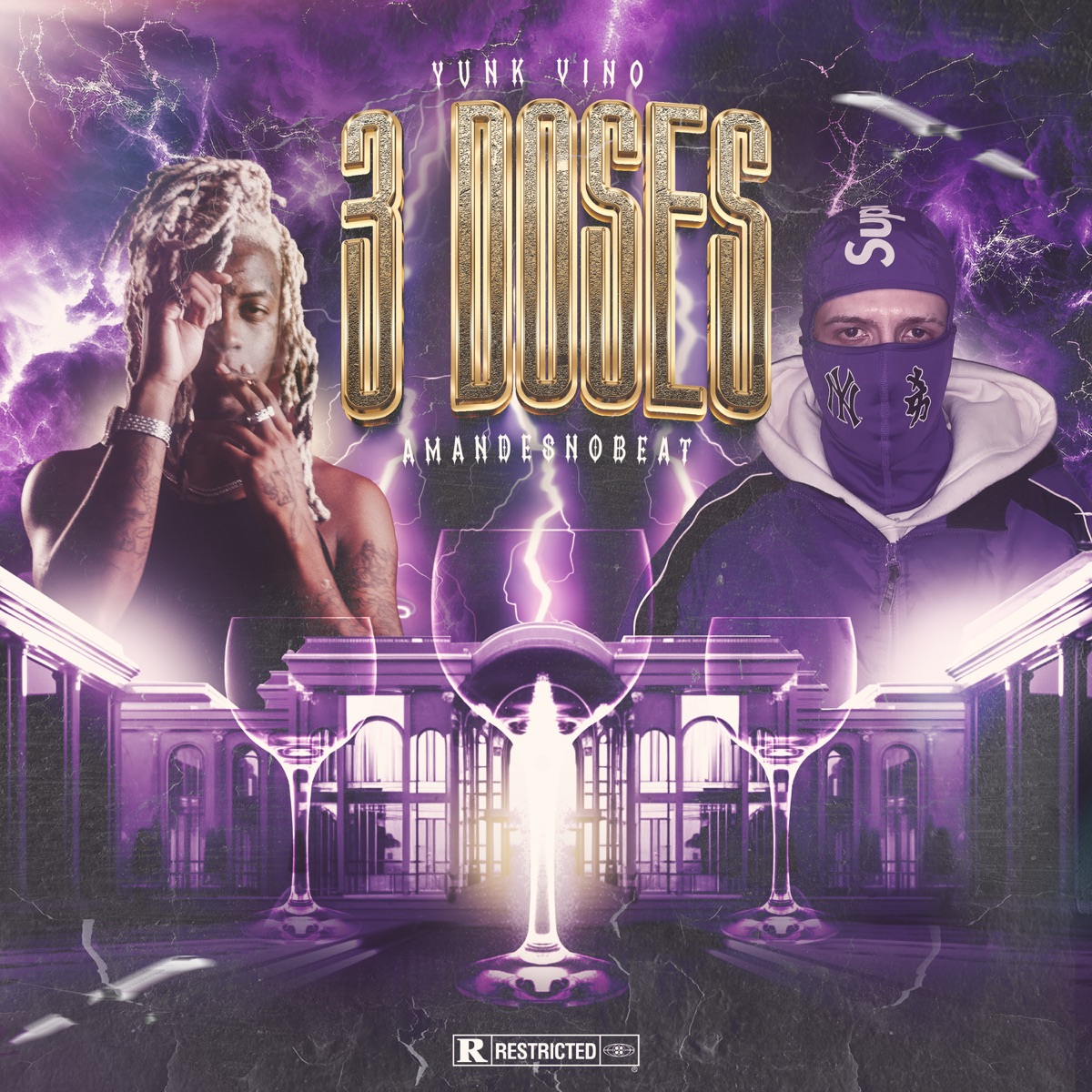 3 Doses (feat. Bvga Beatz, Nagalli & H4lfmeasures) - Single by AmandesNoBeat & Yunk Vino album cover