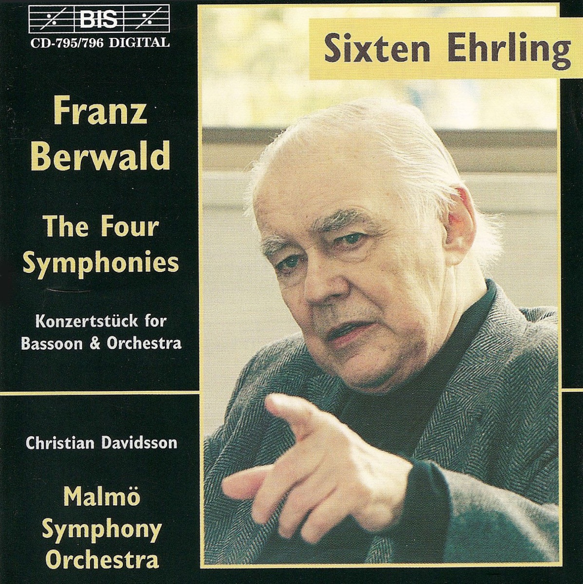 Berwald: Symphonies Nos. 1-4 by Christian Davidsson, Malmö Symphony Orchestra & Sixten Ehrling album cover