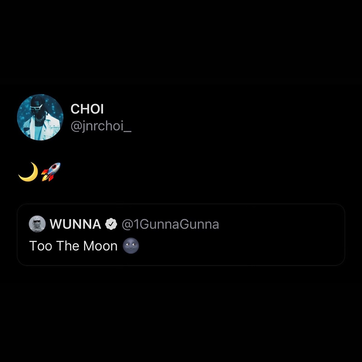 TO THE MOON (Gunna Remix) - Single by JNR CHOI & Gunna album cover