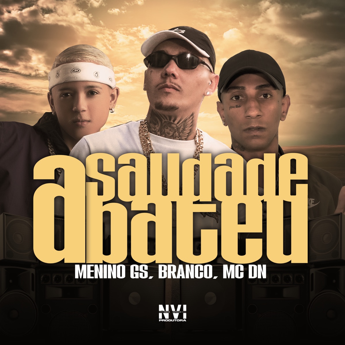 A Saudade Bateu (feat. Branco MC) - Single by Menino GS, MC DN & L.A NO BEAT album cover