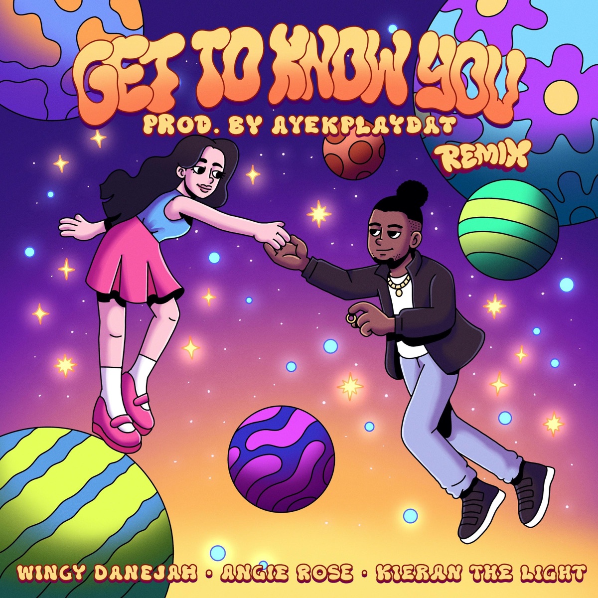 Get to Know You (Remix) - Single by Wingy Danejah, Angie Rose & Kieran the Light album cover