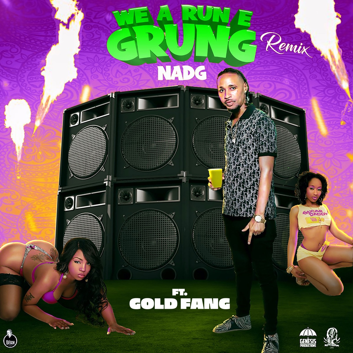 We a Run E Grung - Single by Nadg & Gold Fang album cover