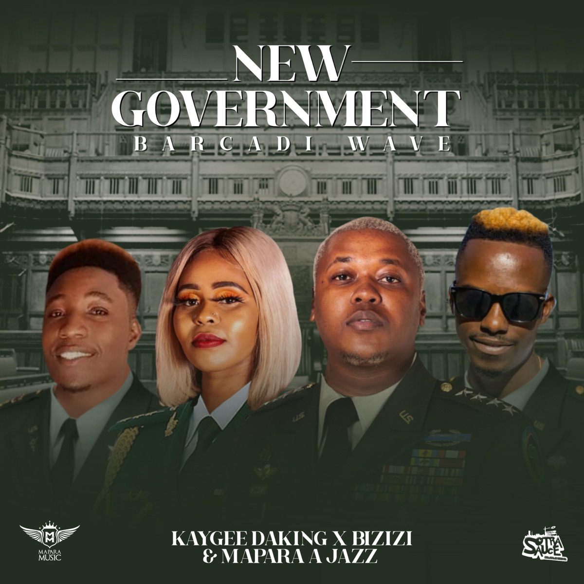 New Government by KayGee DaKing, Bizizi & Mapara A Jazz album cover