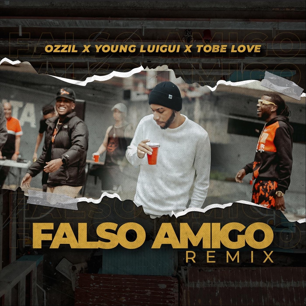 Falso Amigo (Remix) - Single by Ozzil, Tobe Love & Young Luigui album cover