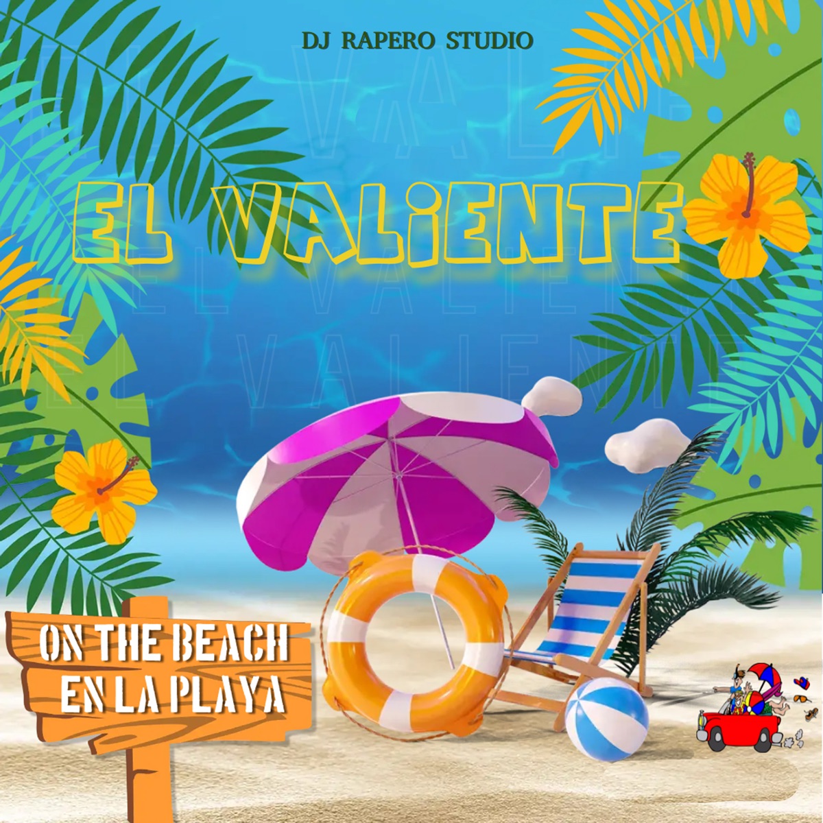 En la Playa On The Beach - Single by El Valiente album cover