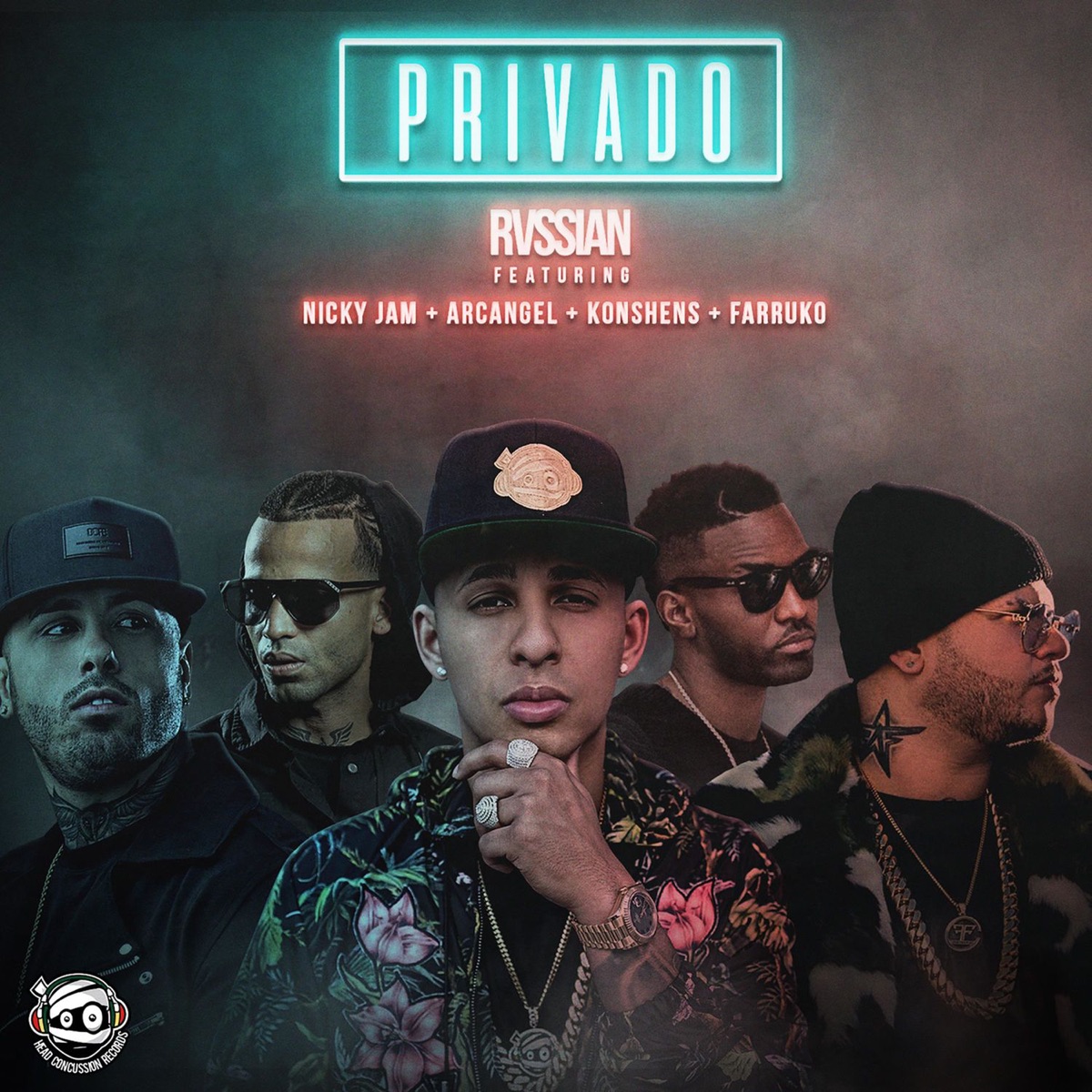 Privado (feat. Arcángel, Farruko, Konshens & Nicky Jam) - Single by Rvssian album cover