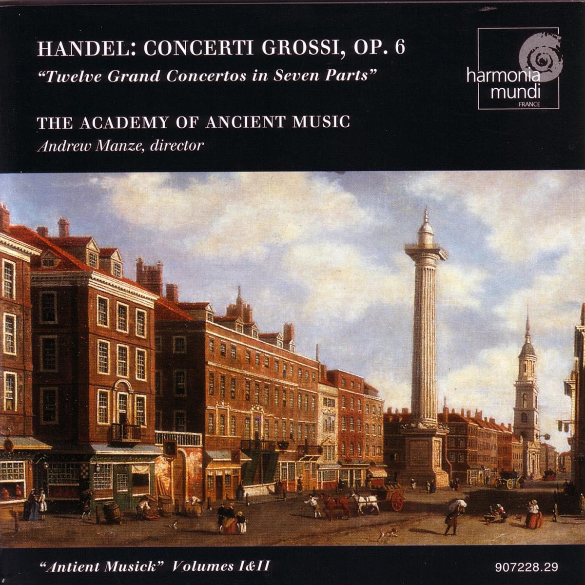 Handel: Concerti Grossi, Op. 6 Nos. 1-12 by Academy of Ancient Music & Andrew Manze album cover