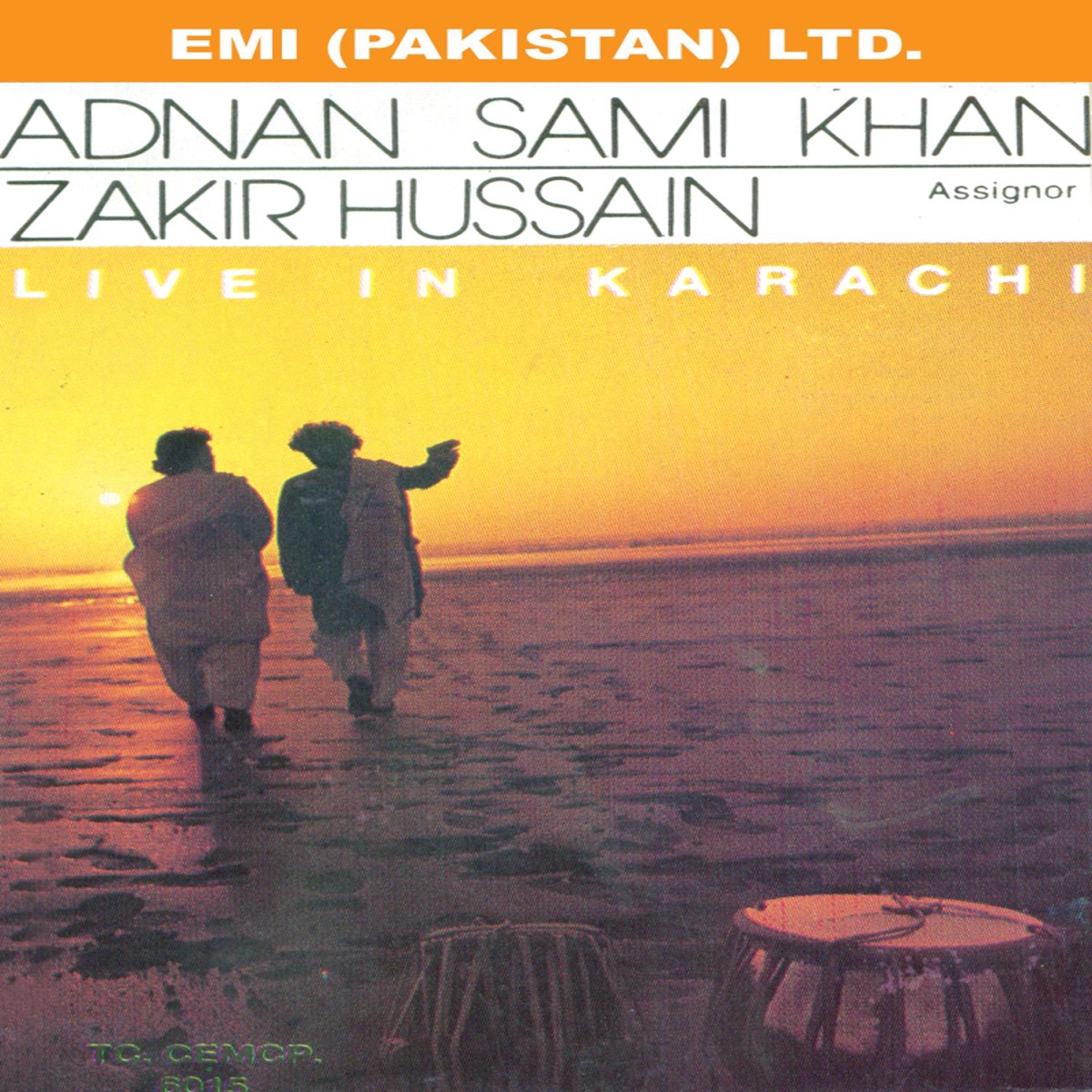 Live In Karachi by Adnan Sami & Zakir Hussain album cover
