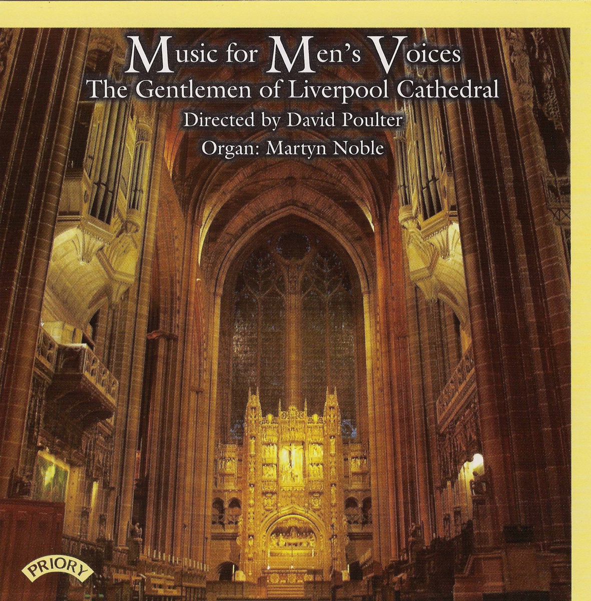 Music for Men's Voices by Liverpool Cathedral Choir & David Poulter album cover