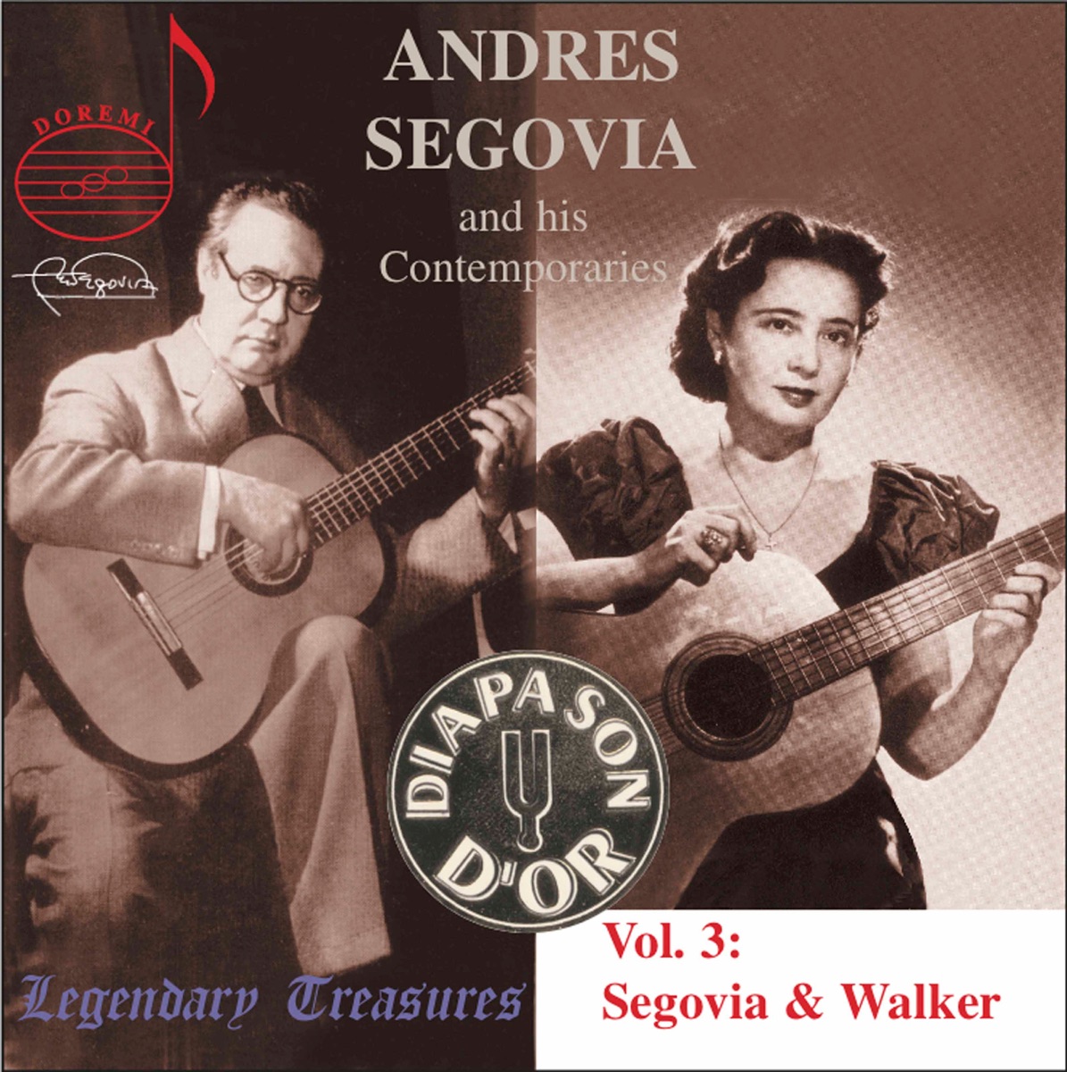 Segovia & Contemporaries, Vol. 3: Luise Walker by Andrés Segovia & Luise Walker album cover