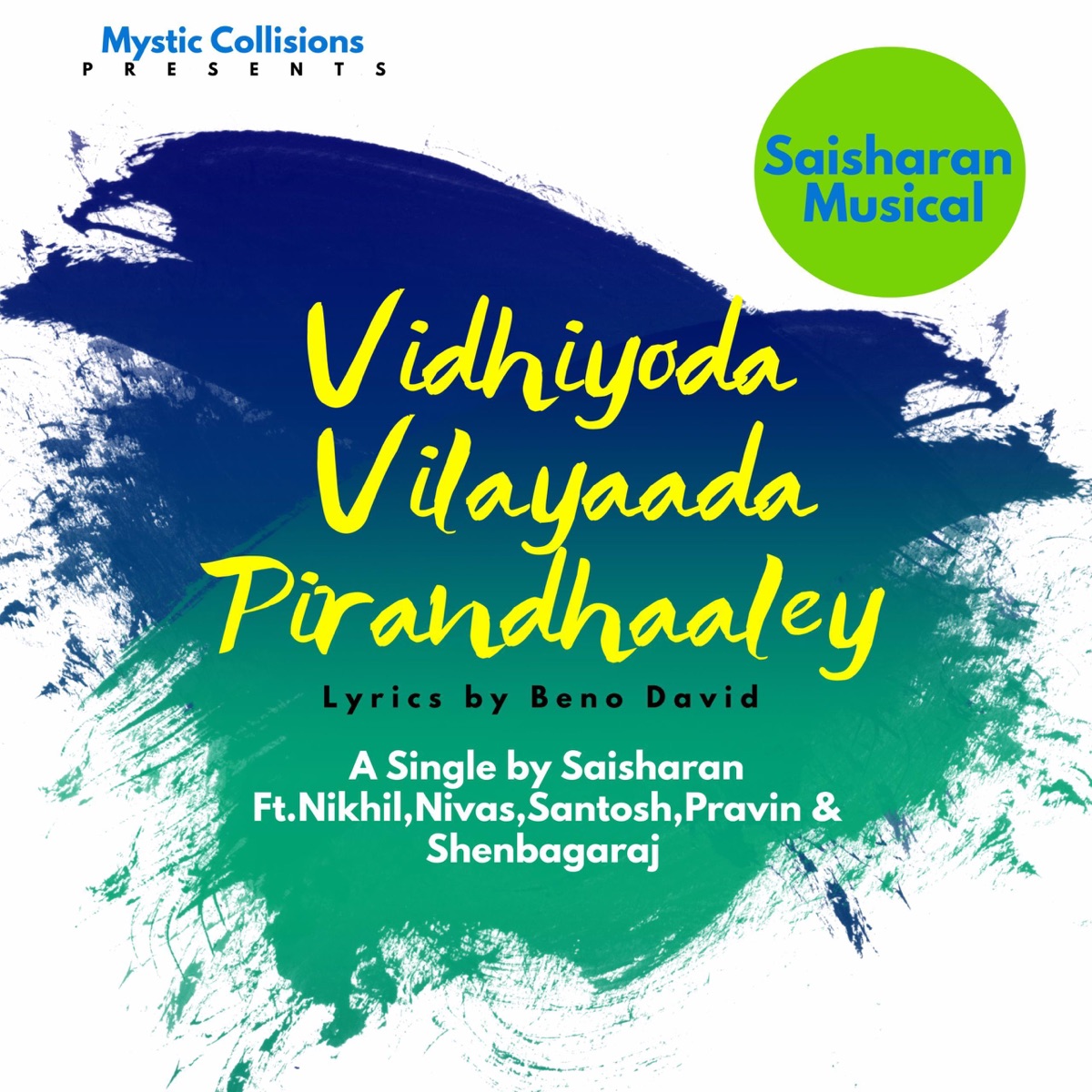 Vidhiyoda Vilayaada Pirandhaaley - Voice for the Vulnerable - Single by Saisharan album cover