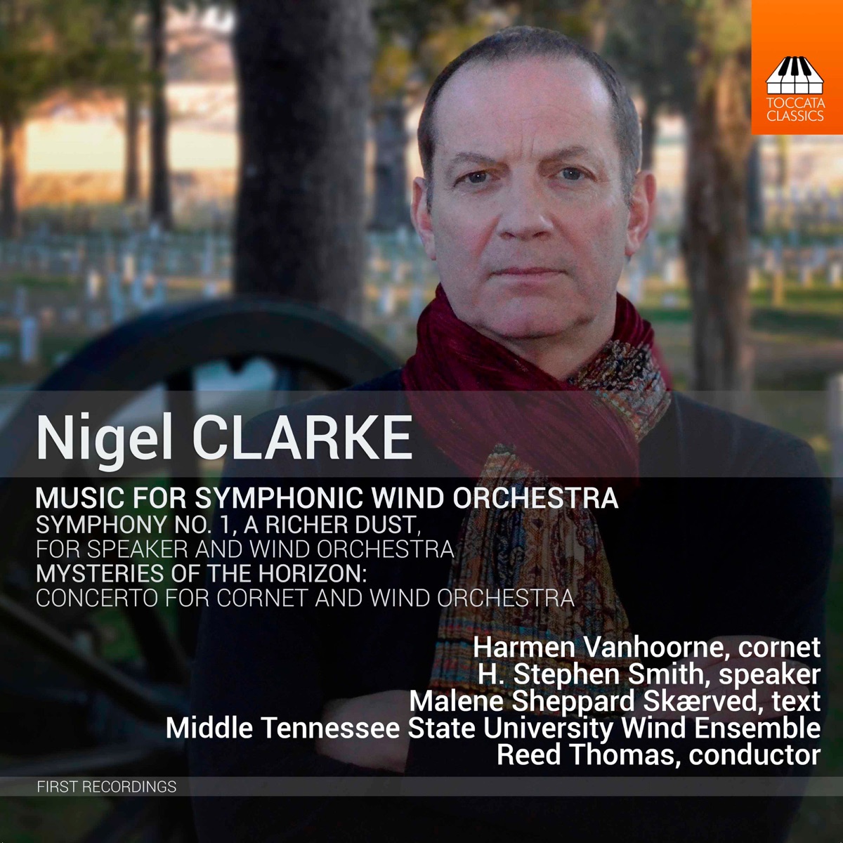 Clarke: Music for Symphonic Wind Orchestra by Harmen Vanhoorne, H. Stephen Smith, Middle Tennessee State University Wind Ensemble & Reed Thomas album cover