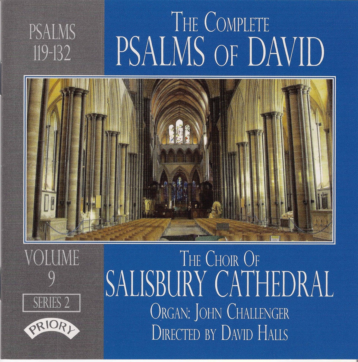 The Complete Psalms of David, Series 2, Vol. 9 by Salisbury Cathedral Choir, David Halls & John Challenger album cover
