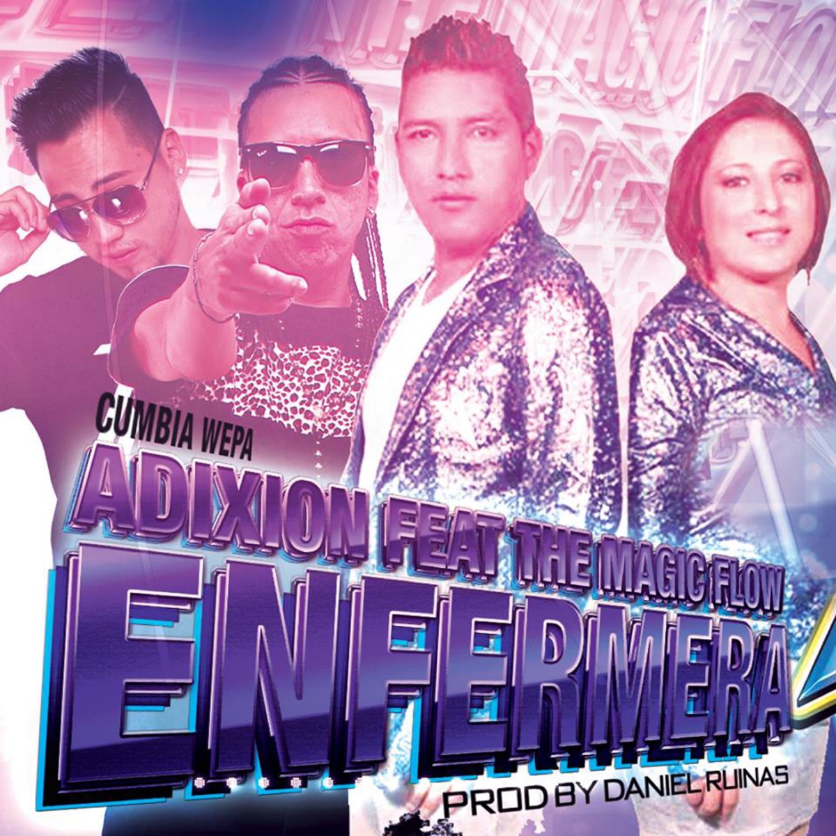 Linda Enfermera (feat. The Magic Flow) - Single by Grupo Adixion I Love Cumbia album cover