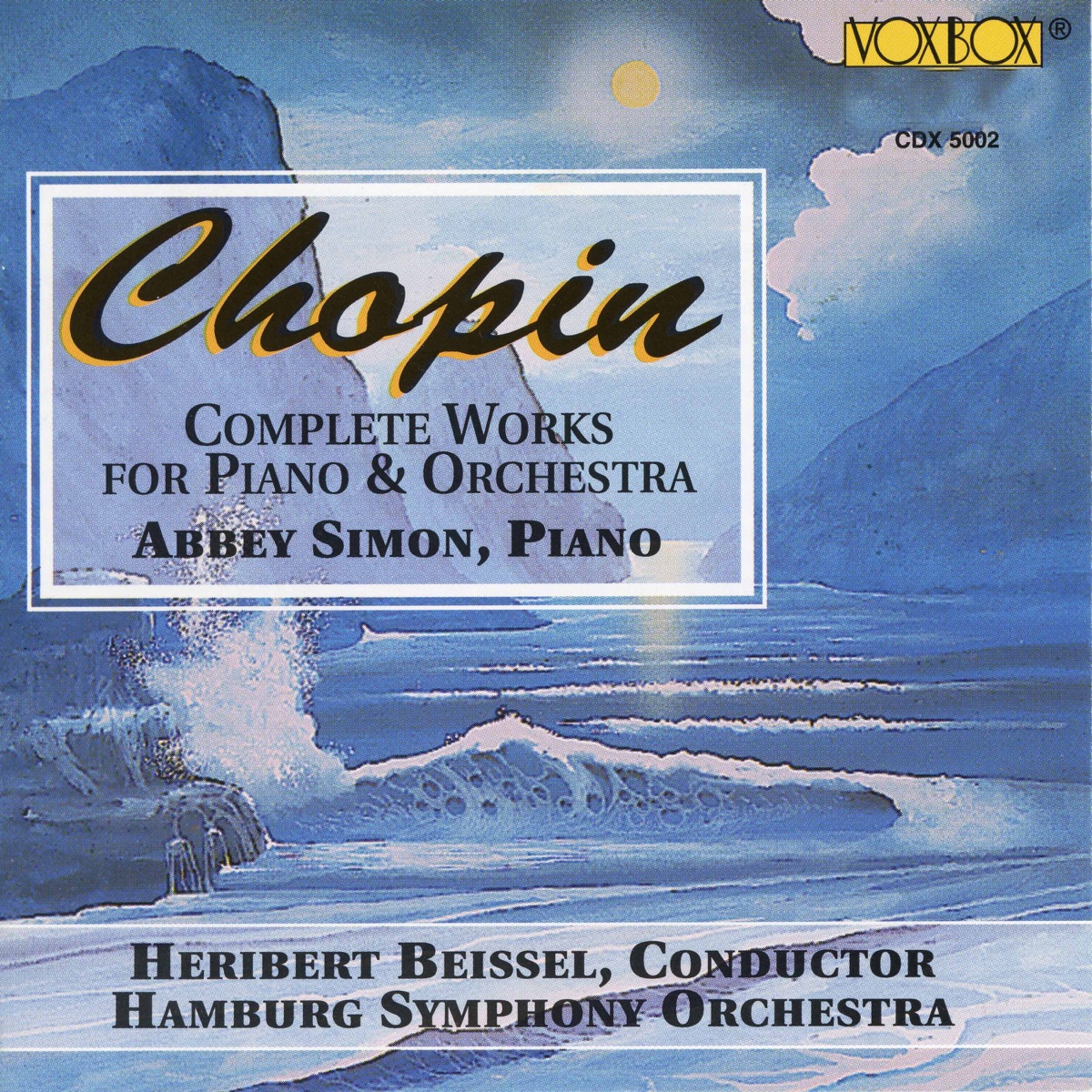 Chopin: Complete Works for Piano & Orchestra by Abbey Simon, Heribert Beissel & Hamburg Symphony album cover
