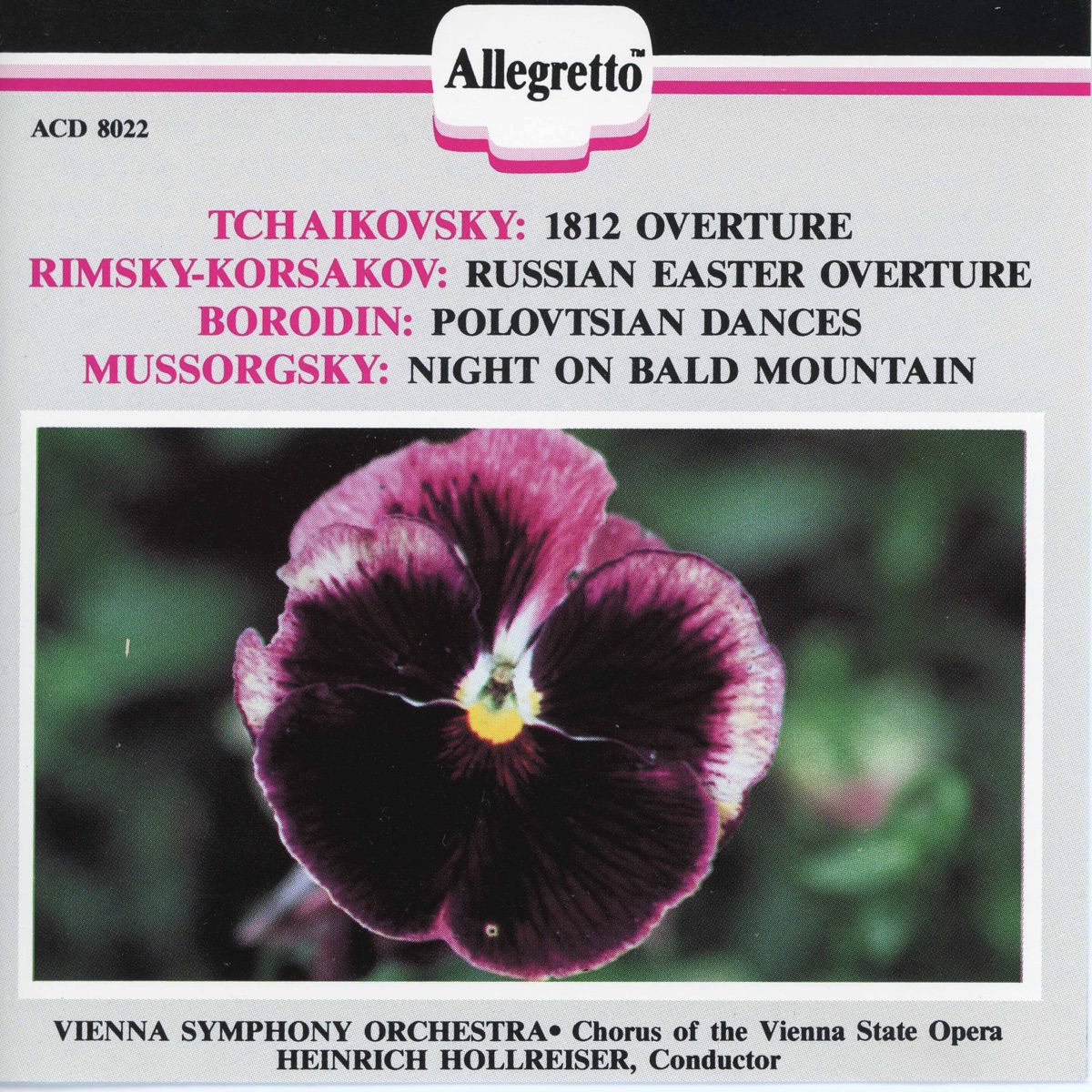 Tchaikovsky: 1812 Overture - Rimsky-Korsakov: Russian Easter Festival - Borodin: Prince Igor - Mussorgsky: Night on Bald Mountain by Heinrich Hollreiser, Chorus of the Vienna State Opera & Vienna Symphony album cover