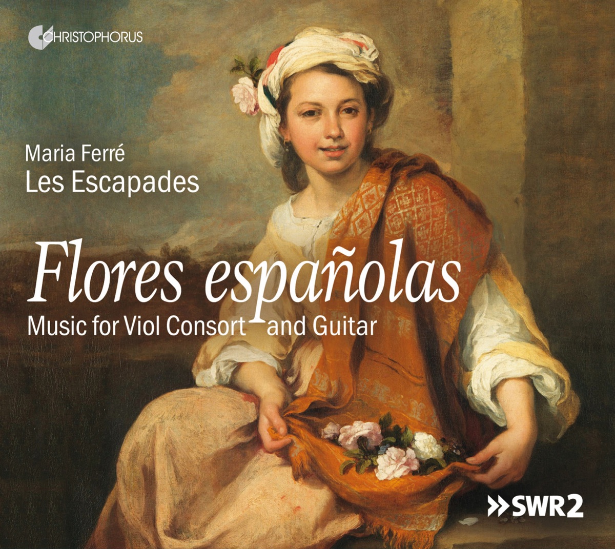 Flores españolas: Music for Viola Consort & Guitar by Maria Ferré & Les Escapades album cover