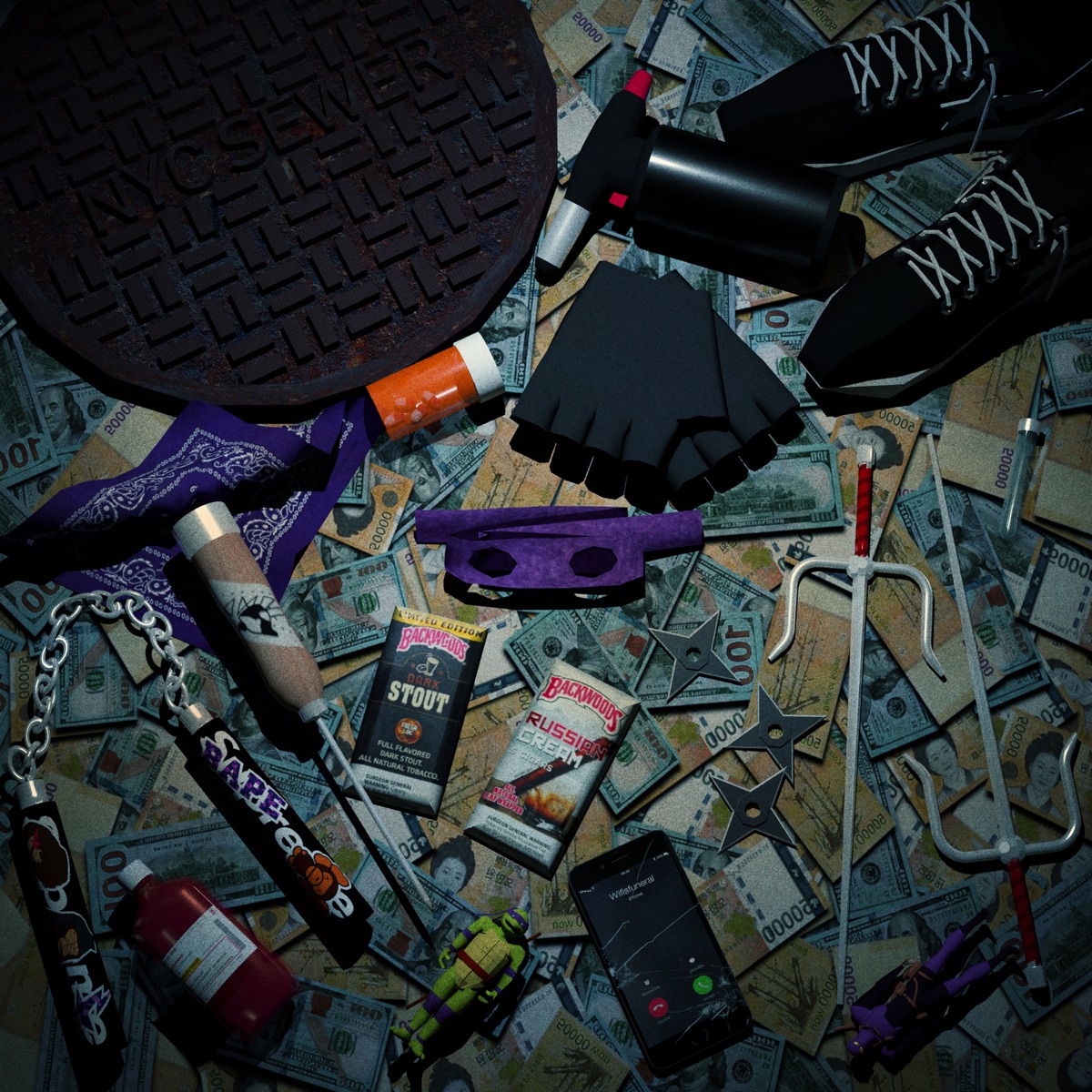 Ninja Turtle (feat. Wifisfuneral) - Single by Keith Ape album cover