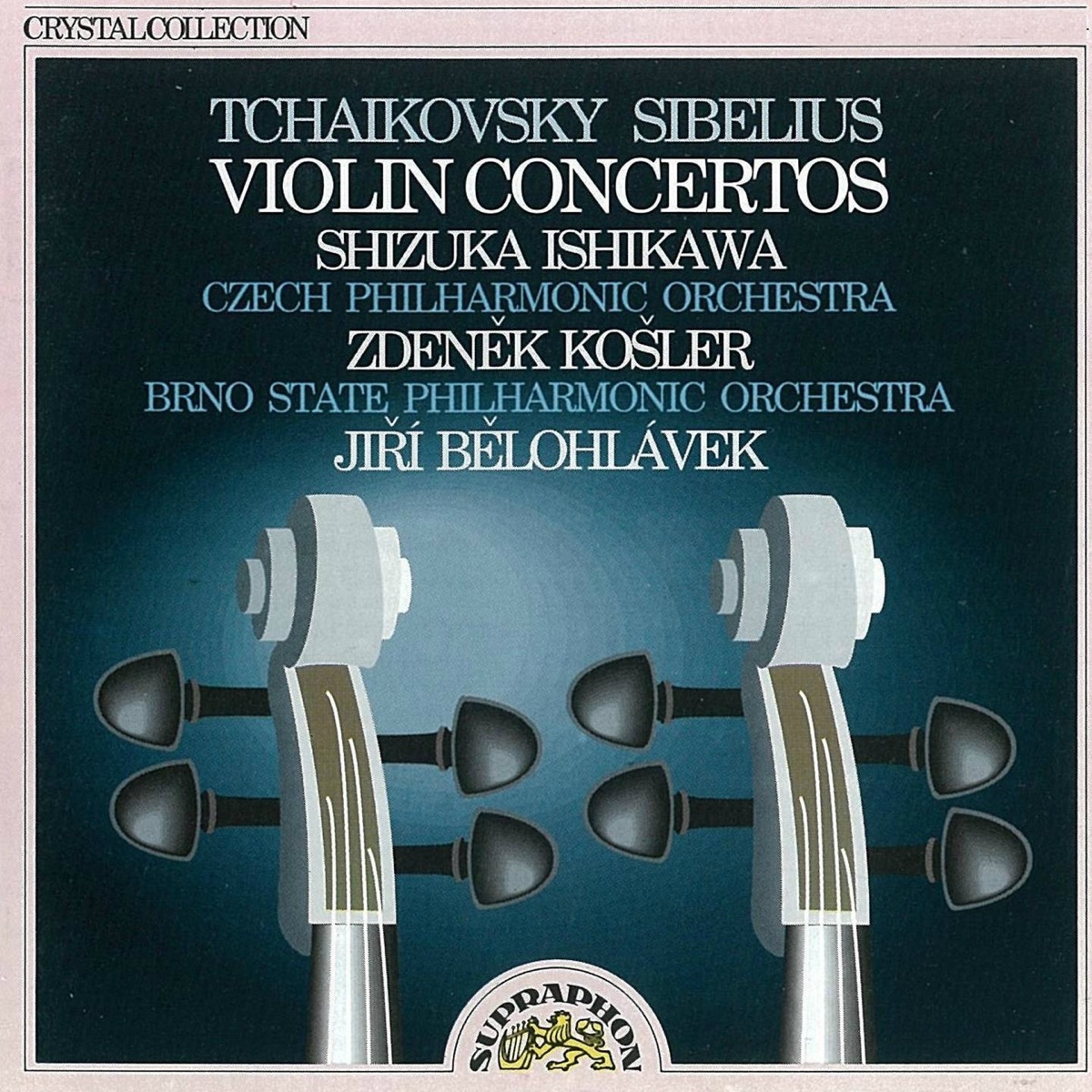 Tchaikovsky, Sibelius: Violin Concertos by Shizuka Ishikawa, Zdeněk Košler, Jiří Bělohlávek, Czech Philharmonic & Filharmonie Brno album cover
