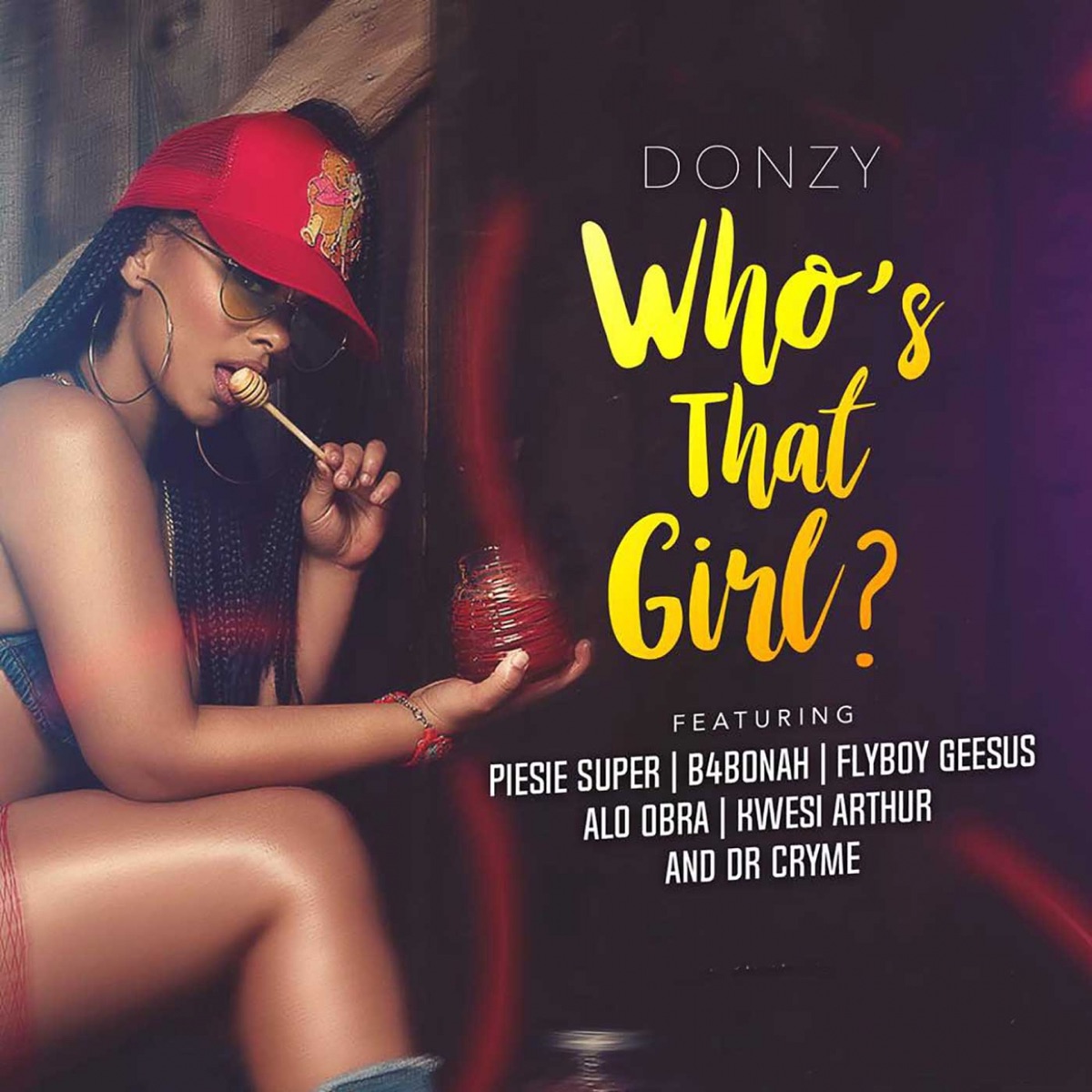 Who's That Girl (feat. Piesie Super, B4Bonah, Flyboy Geesus, Alo Obra, Kwesi Arthur & Dr. Cryme) - Single by Donzy album cover