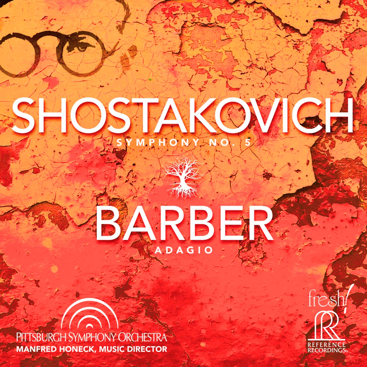 Shostakovich: Symphony No. 5, Op. 47 - Barber: Adagio for Strings, Op. 11 (Live) by Pittsburgh Symphony Orchestra & Manfred Honeck album cover