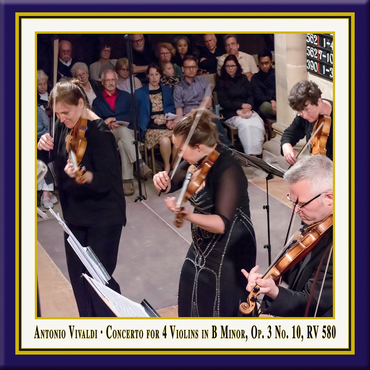 Vivaldi: Concerto for 4 Violins & Cello in B Minor, Op. 3 No. 10, RV 580 (Live) - Single by Lautten Compagney album cover