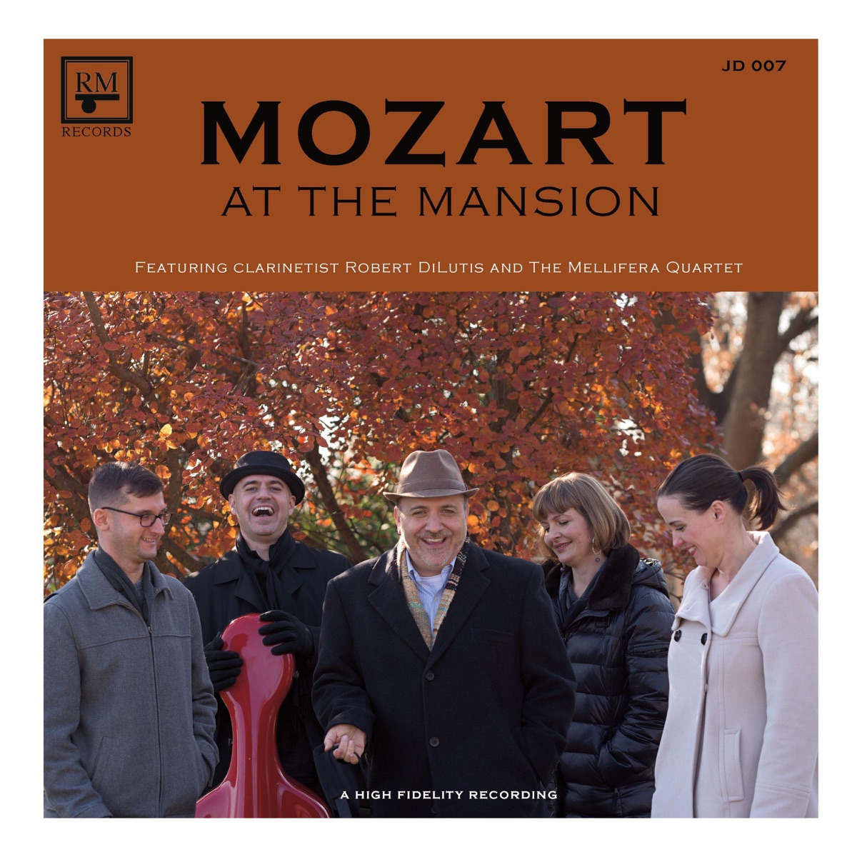 Mozart at the Mansion by Robert DiLutis & Mellifera String Quartet album cover