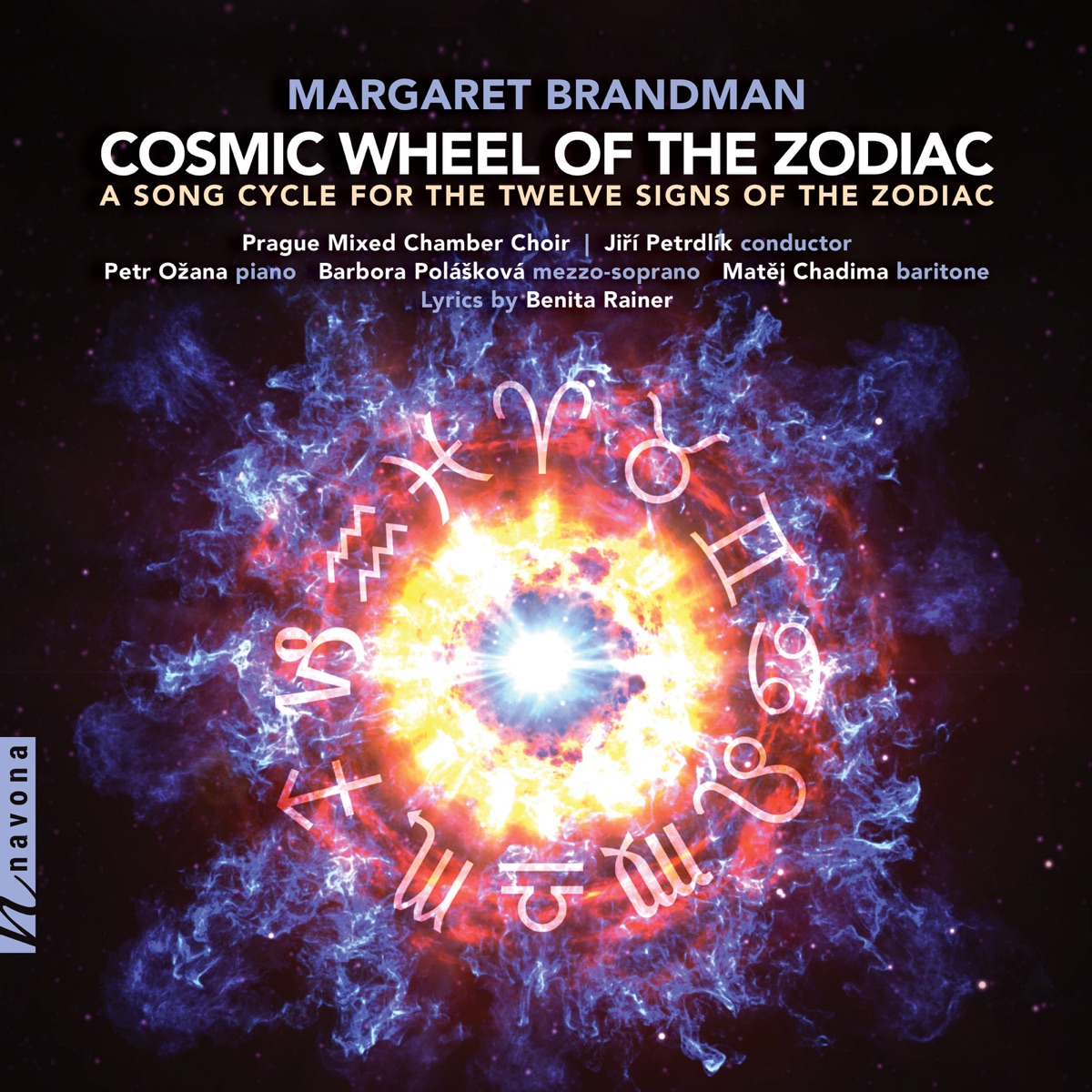 Brandman: Cosmic Wheel of the Zodiac by Matej Chadima, Petr Ožana, Barbora Polášková, Prague Mixed Choir & Jiří Petrdlík album cover