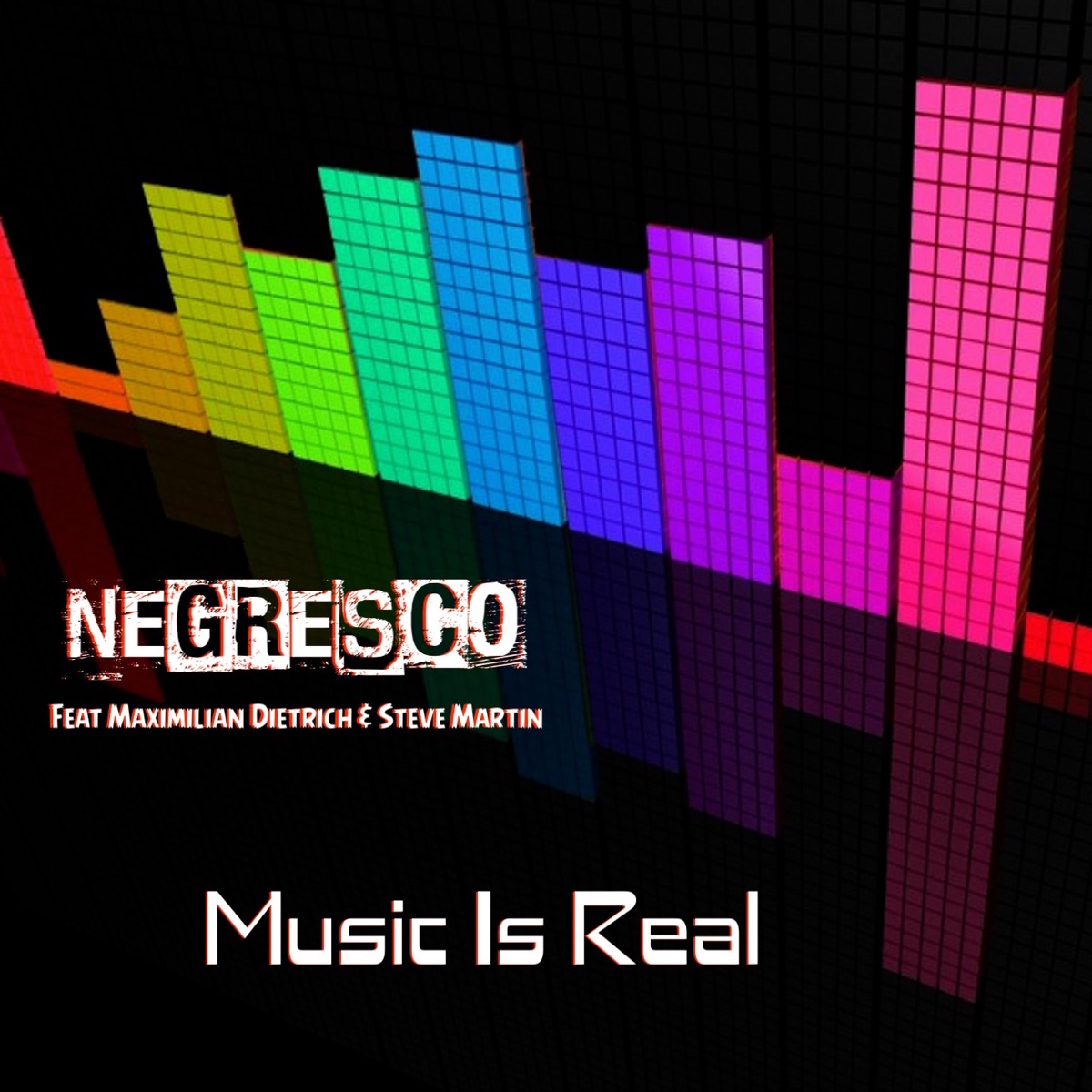 Music Is Real (feat. Maximilian Dietrich & Steve Martin) - Single by Negresco album cover