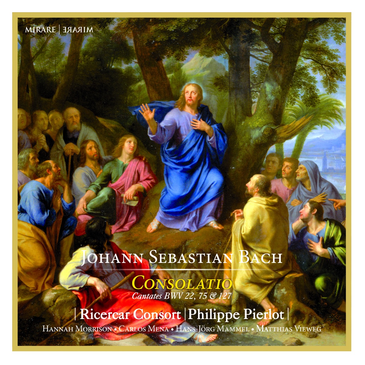 J.S. Bach: Consolatio by Ricercar Consort & Philippe Pierlot album cover