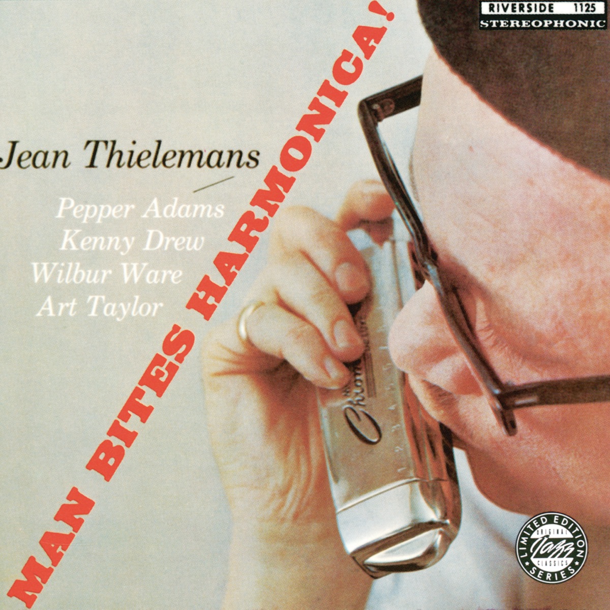 Man Bites Harmonica (with Art Taylor, Kenny Drew, Pepper Adams & Wilbur Ware) by Toots Thielemans album cover
