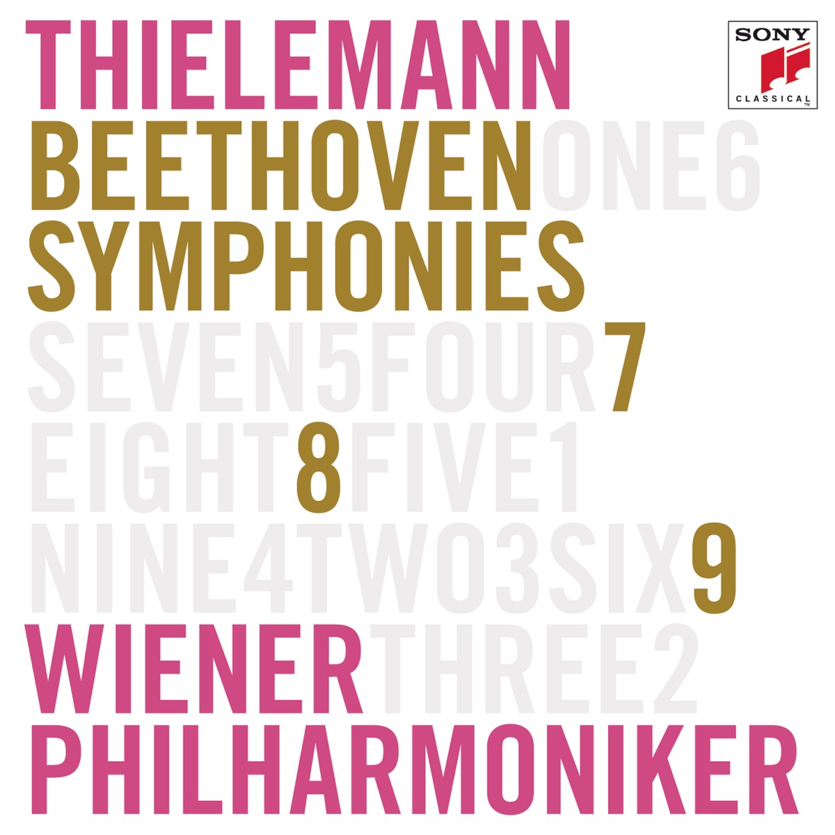Beethoven: Symphonies Nos. 7, 8 & 9 by Christian Thielemann & Vienna Philharmonic album cover