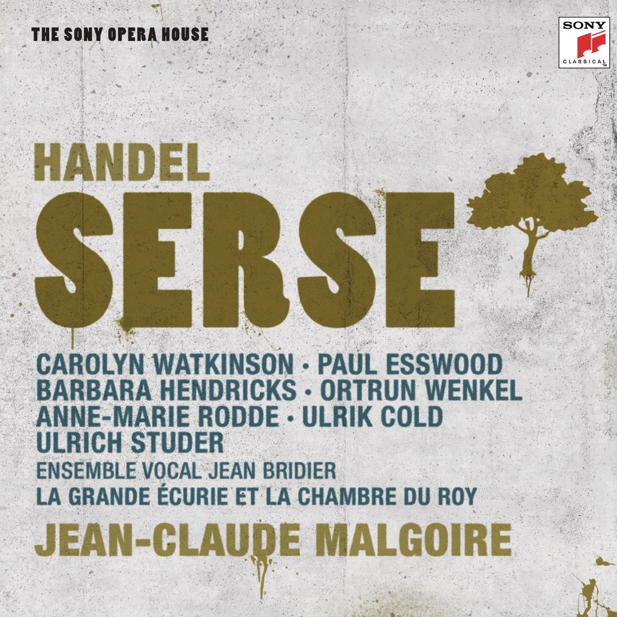 Händel: Serse by Jean-Claude Malgoire, La Grande Écurie et la Chambre du Roy, Barbara Hendricks, Ortrun Wenkel, Paul Esswood, Carolyn Watkinson, Ulrich Studer, Anne-Marie Rodde & Ulrik Cold album cover