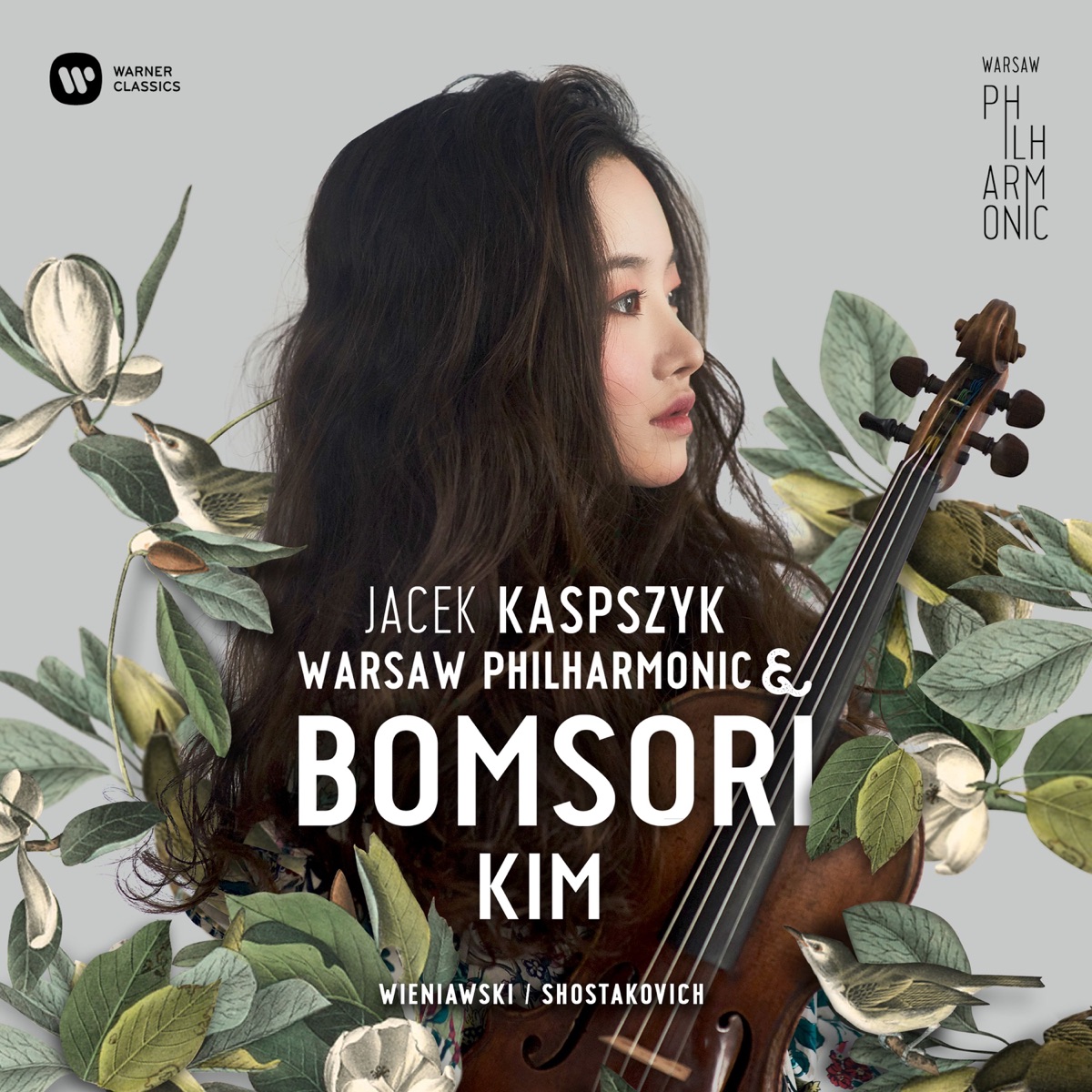 Wieniawski & Shostakovich: Bomsori Kim & Warsaw Philharmonic by Bomsori Kim, Jacek Kaspszyk & Warsaw Philharmonic album cover