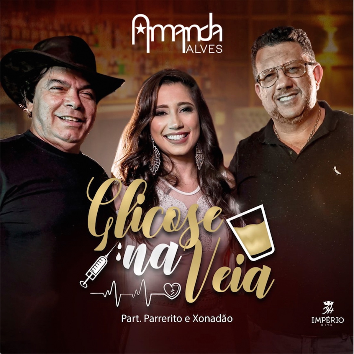 Glicose na Veia (feat. Xonadão & Parrerito) - Single by Amanda Alves album cover