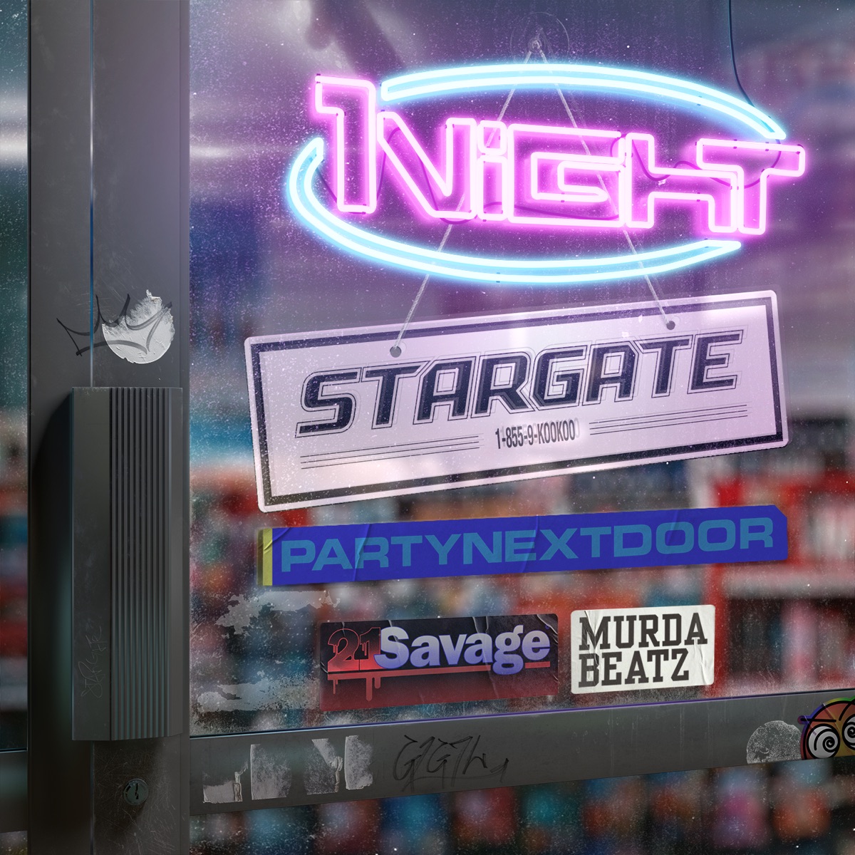 1Night (feat. PARTYNEXTDOOR, 21 Savage & Murda Beatz) - Single by Stargate album cover